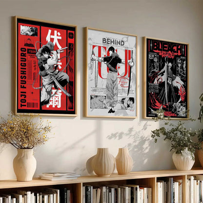 Japanese Anime Wall Art Paintings for Living Room Bedroom