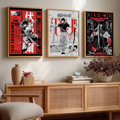 Japanese Anime Wall Art Paintings for Living Room Bedroom