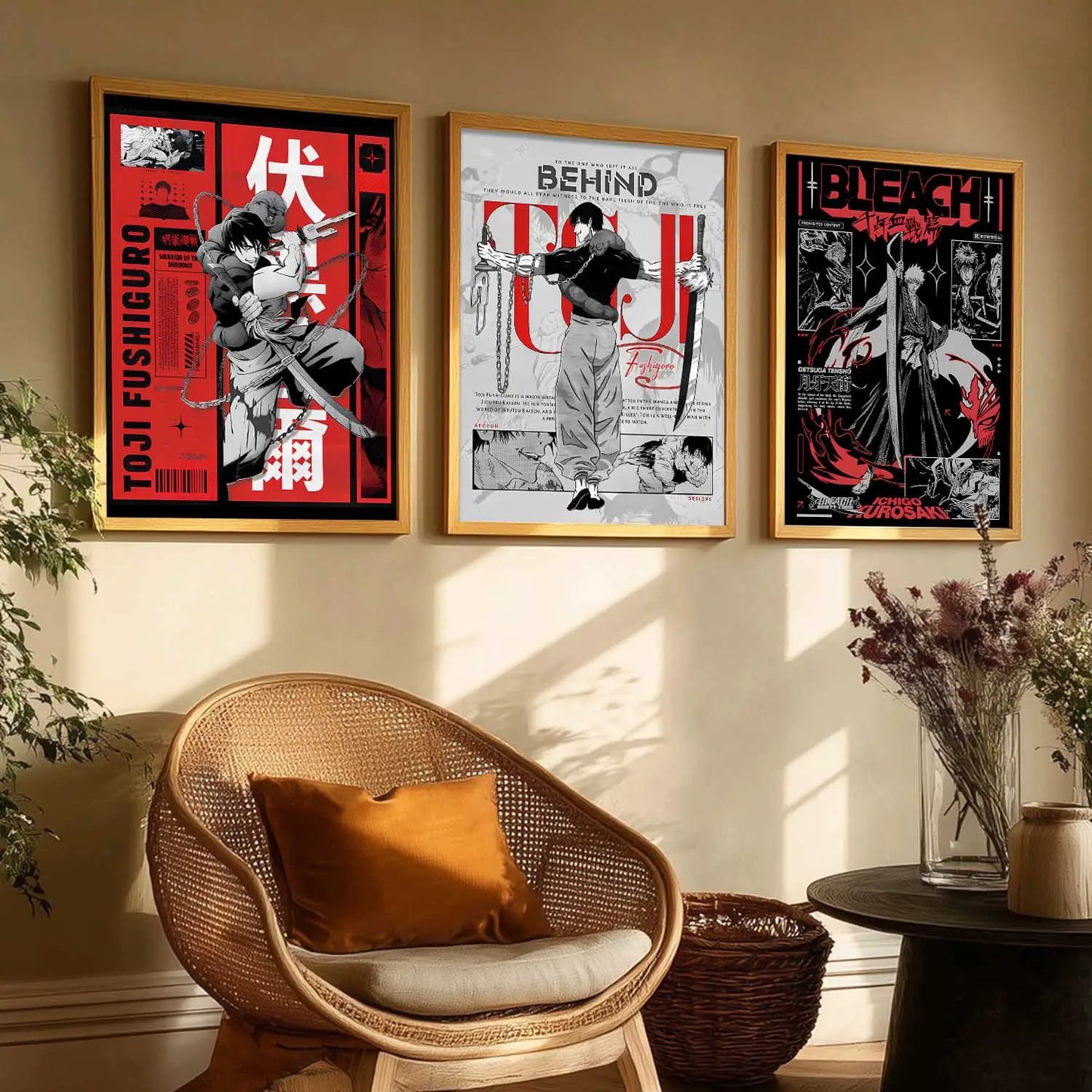 Japanese Anime Wall Art Paintings for Living Room Bedroom