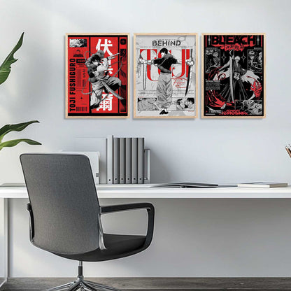 Japanese Anime Wall Art Paintings for Living Room Bedroom