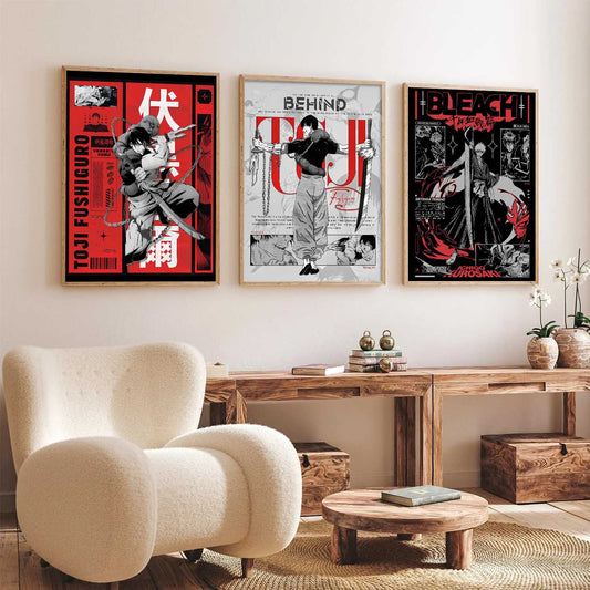Japanese Anime Wall Art Paintings for Living Room Bedroom