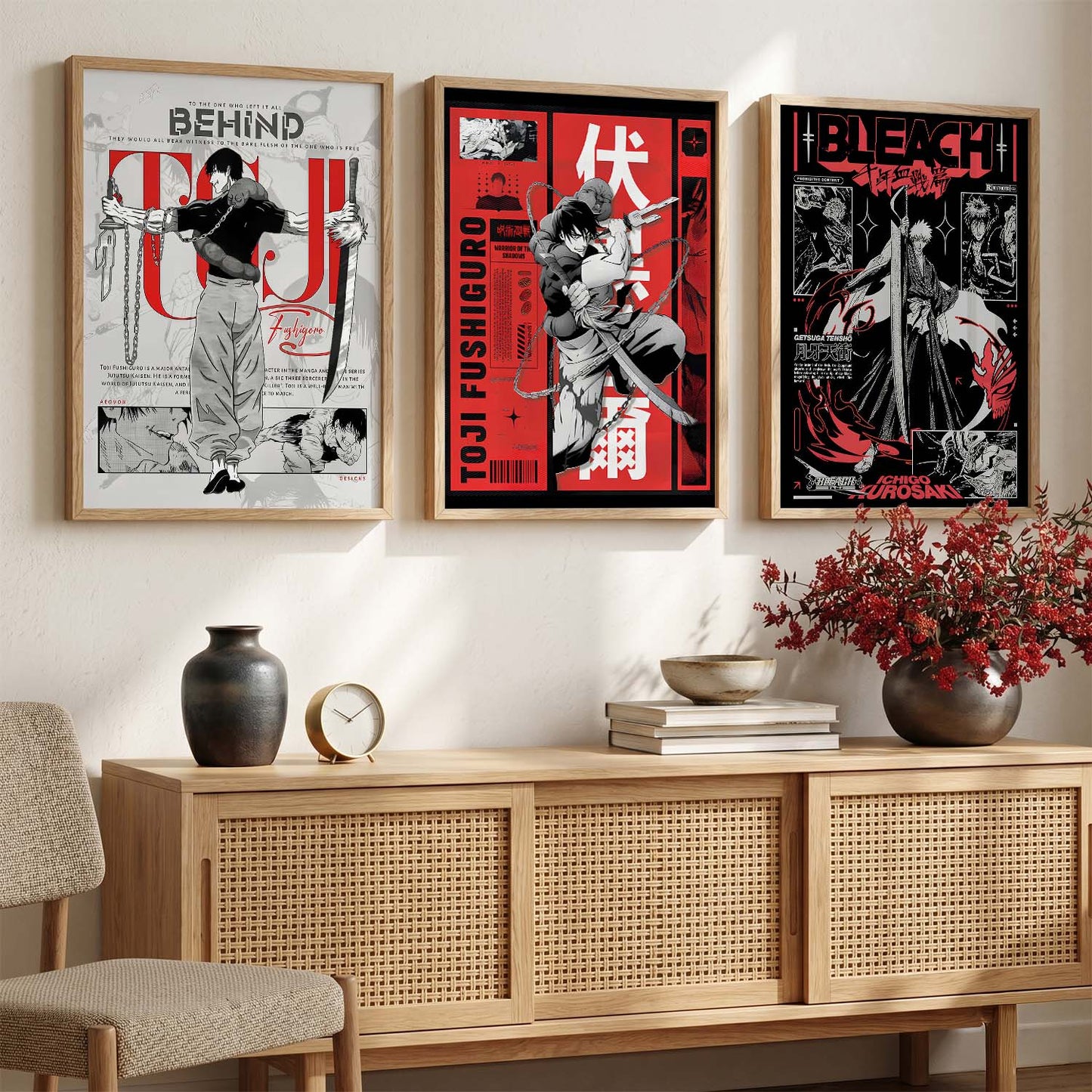 Japanese Anime Wall Art Paintings for Living Room Bedroom