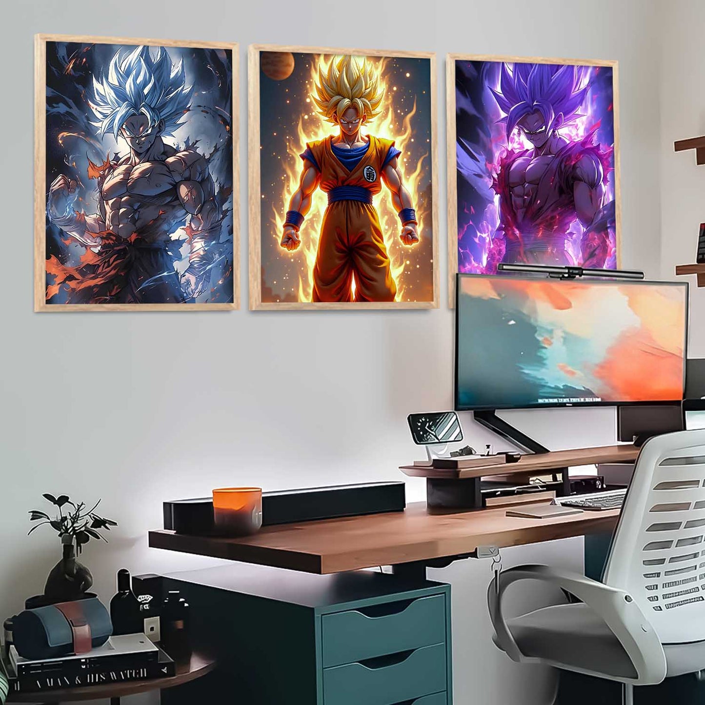 Japanese Anime Wall Art Paintings for Living Room Bedroom