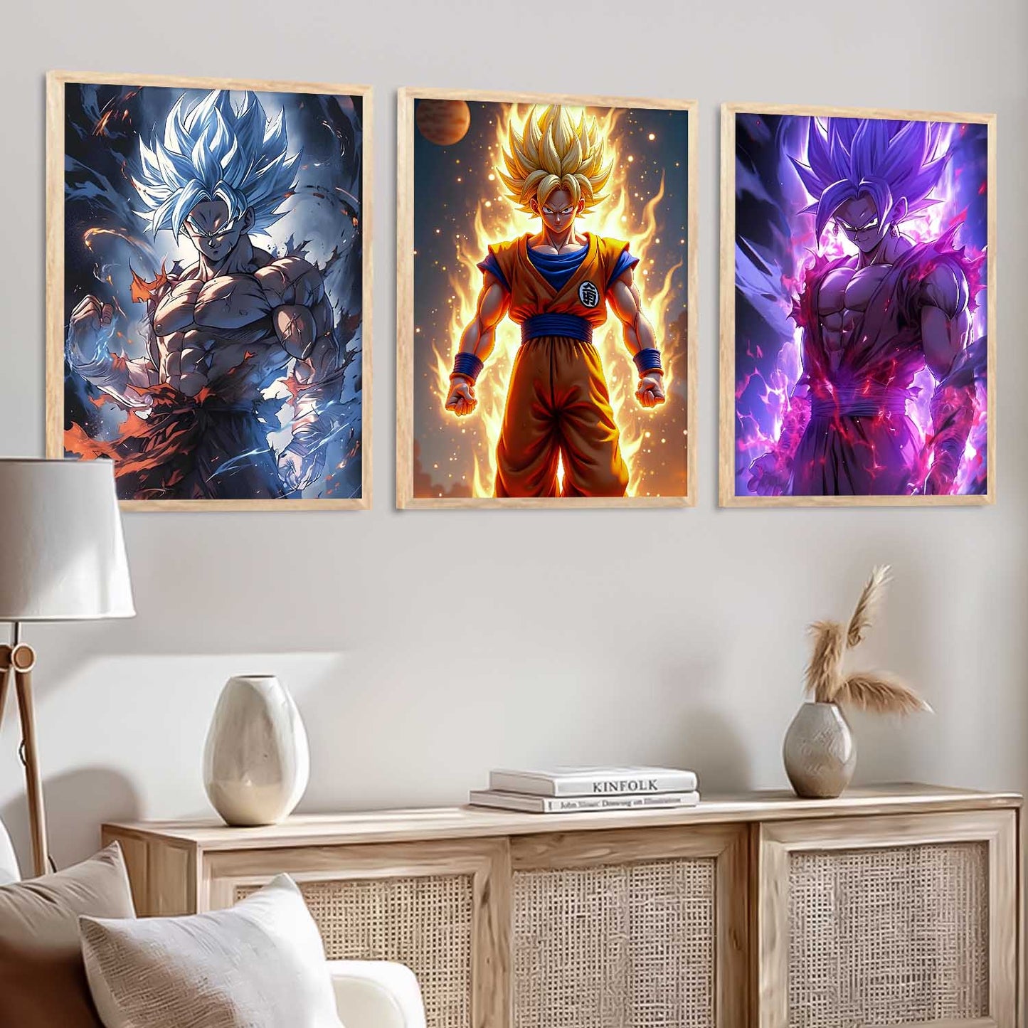 Japanese Anime Wall Art Paintings for Living Room Bedroom