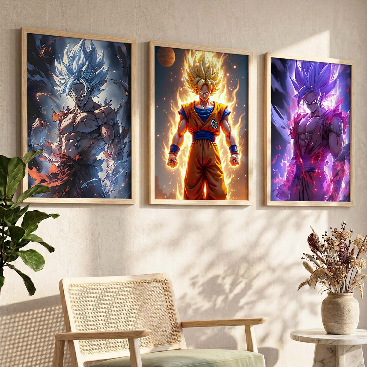 Japanese Anime Wall Art Paintings for Living Room Bedroom