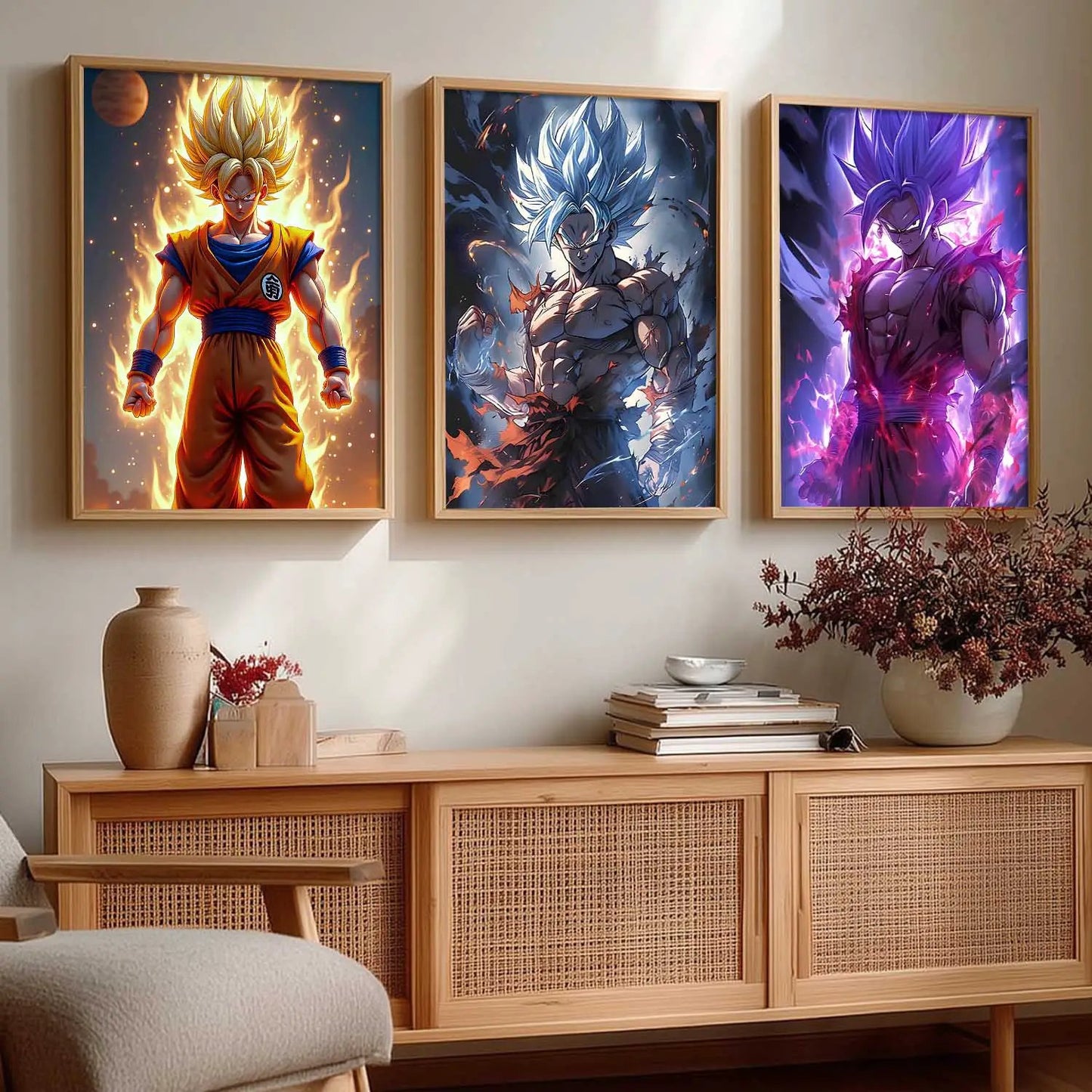 Japanese Anime Wall Art Paintings for Living Room Bedroom