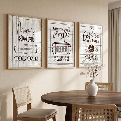 Framed Posters For Kitchen Restaurant & Bar Wall Decor