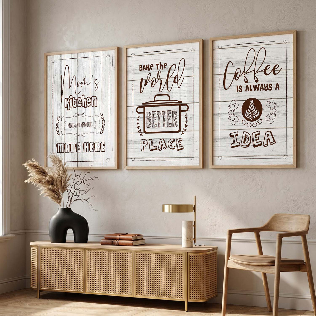 Framed Posters For Kitchen Restaurant & Bar Wall Decor