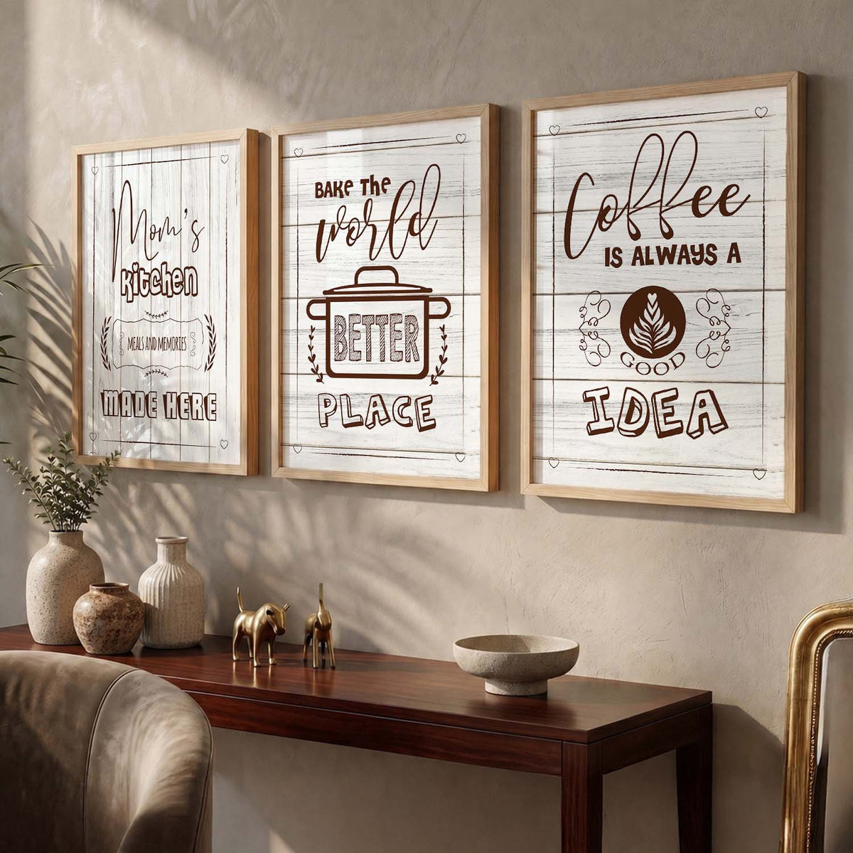Framed Posters For Kitchen Restaurant & Bar Wall Decor