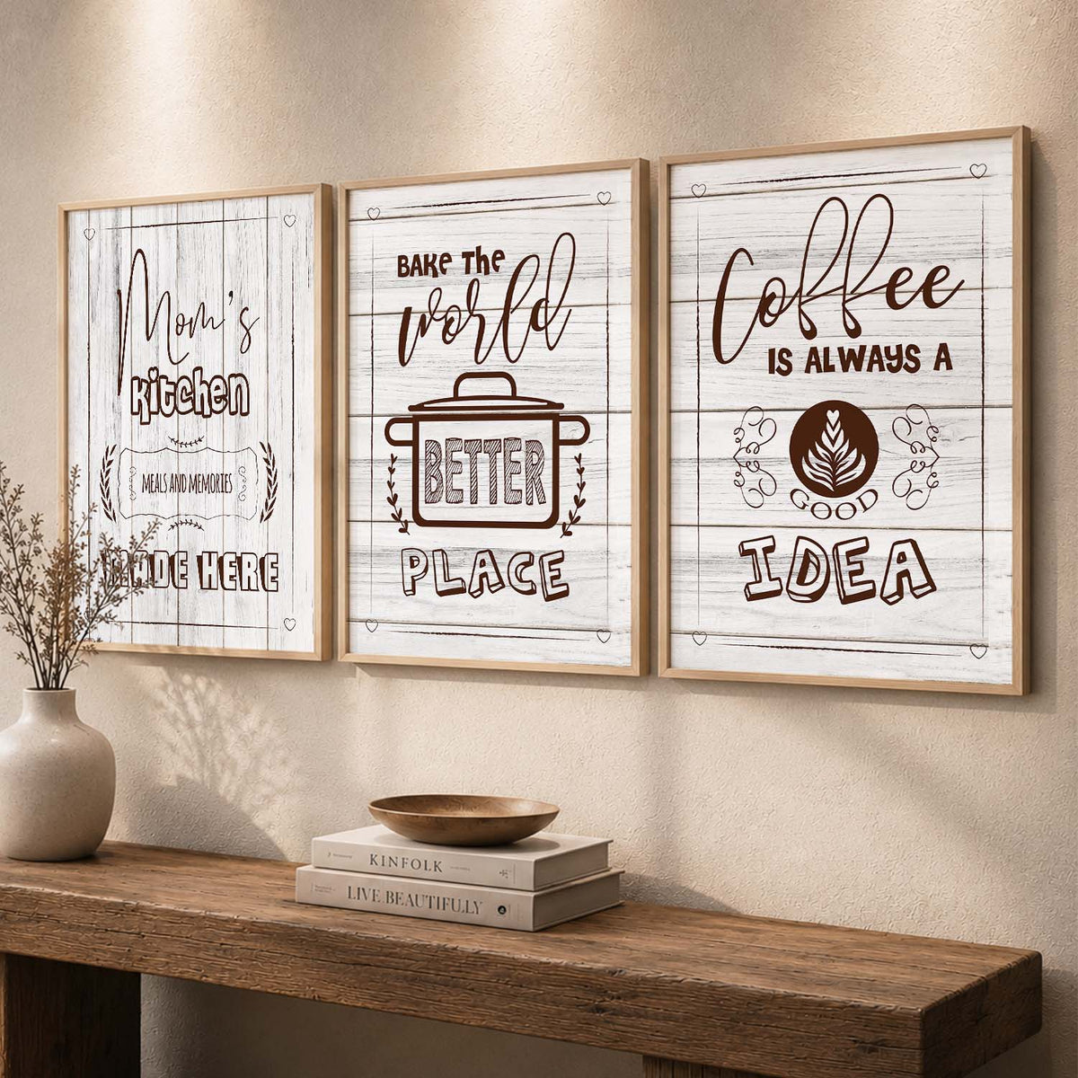 Framed Posters For Kitchen Restaurant & Bar Wall Decor