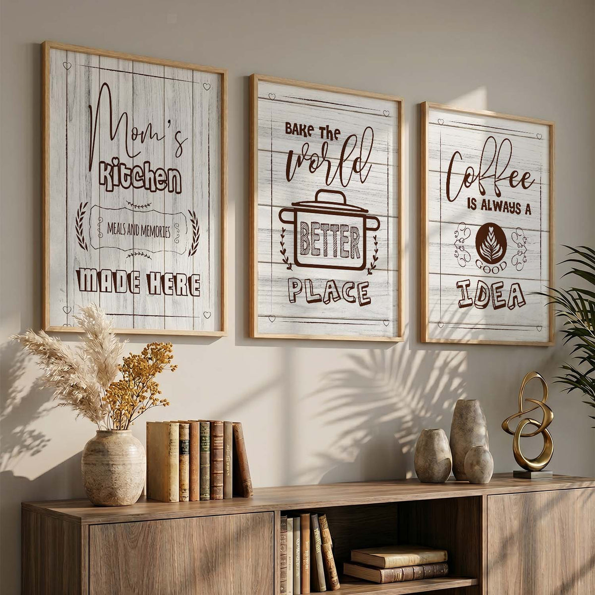 Framed Posters For Kitchen Restaurant & Bar Wall Decor