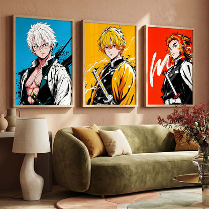 Japanese Anime Wall Art Paintings for Living Room Bedroom