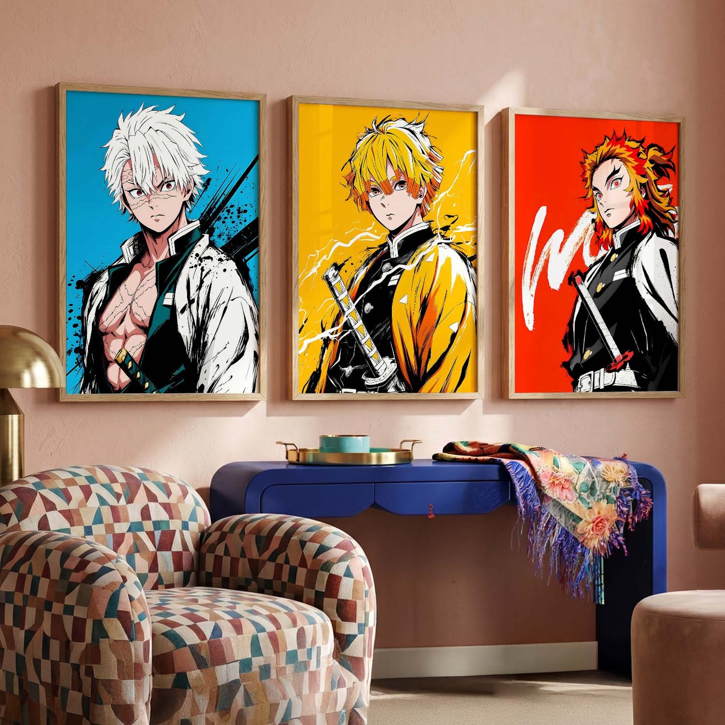 Japanese Anime Wall Art Paintings for Living Room Bedroom