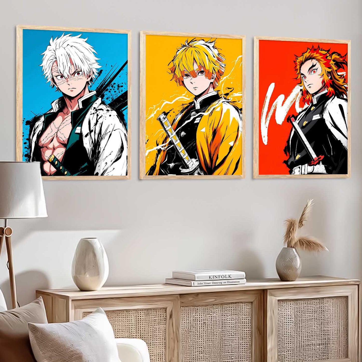 Japanese Anime Wall Art Paintings for Living Room Bedroom