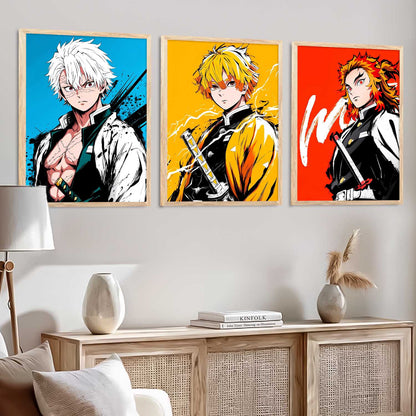 Japanese Anime Wall Art Paintings for Living Room Bedroom