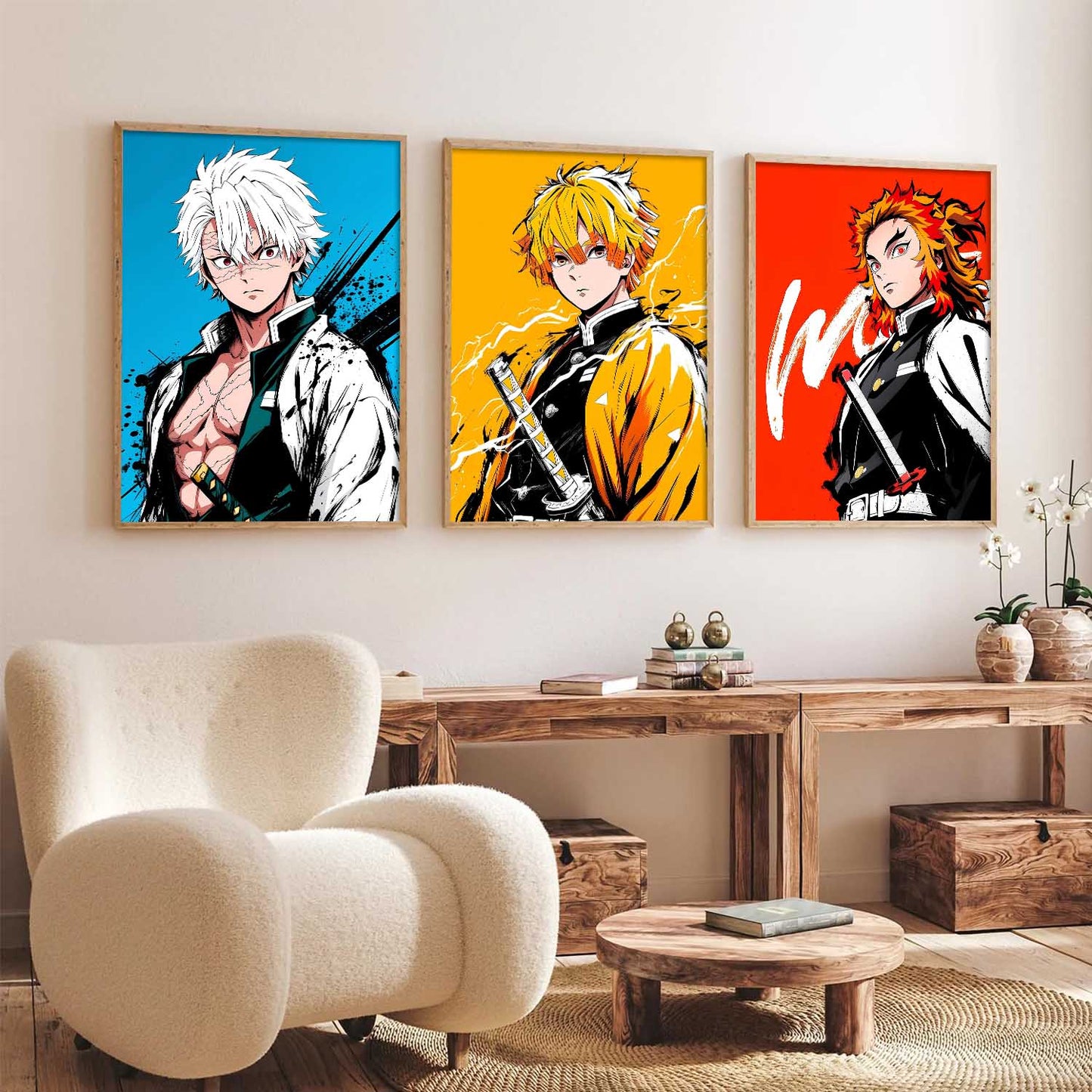 Japanese Anime Wall Art Paintings for Living Room Bedroom