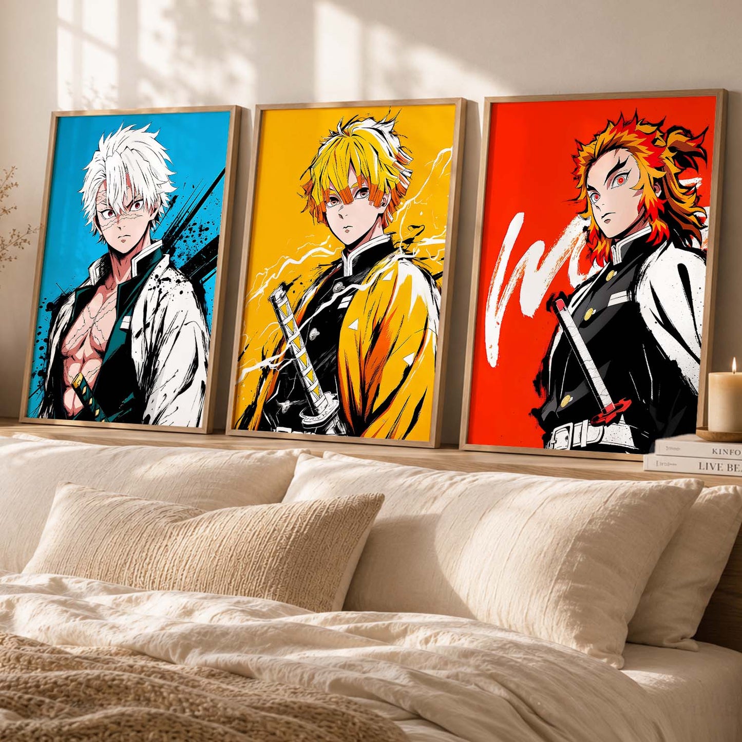 Japanese Anime Wall Art Paintings for Living Room Bedroom