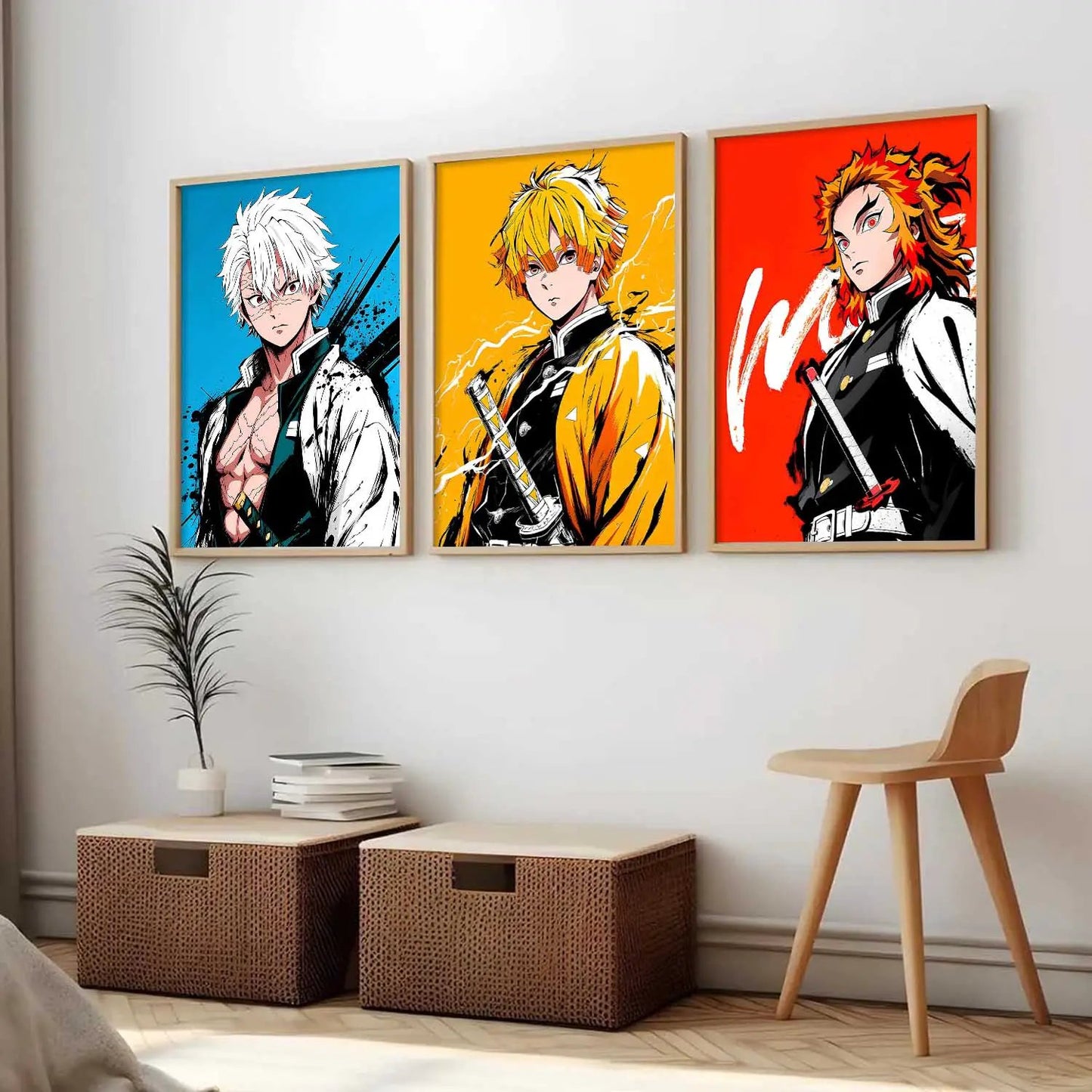 Japanese Anime Wall Art Paintings for Living Room Bedroom