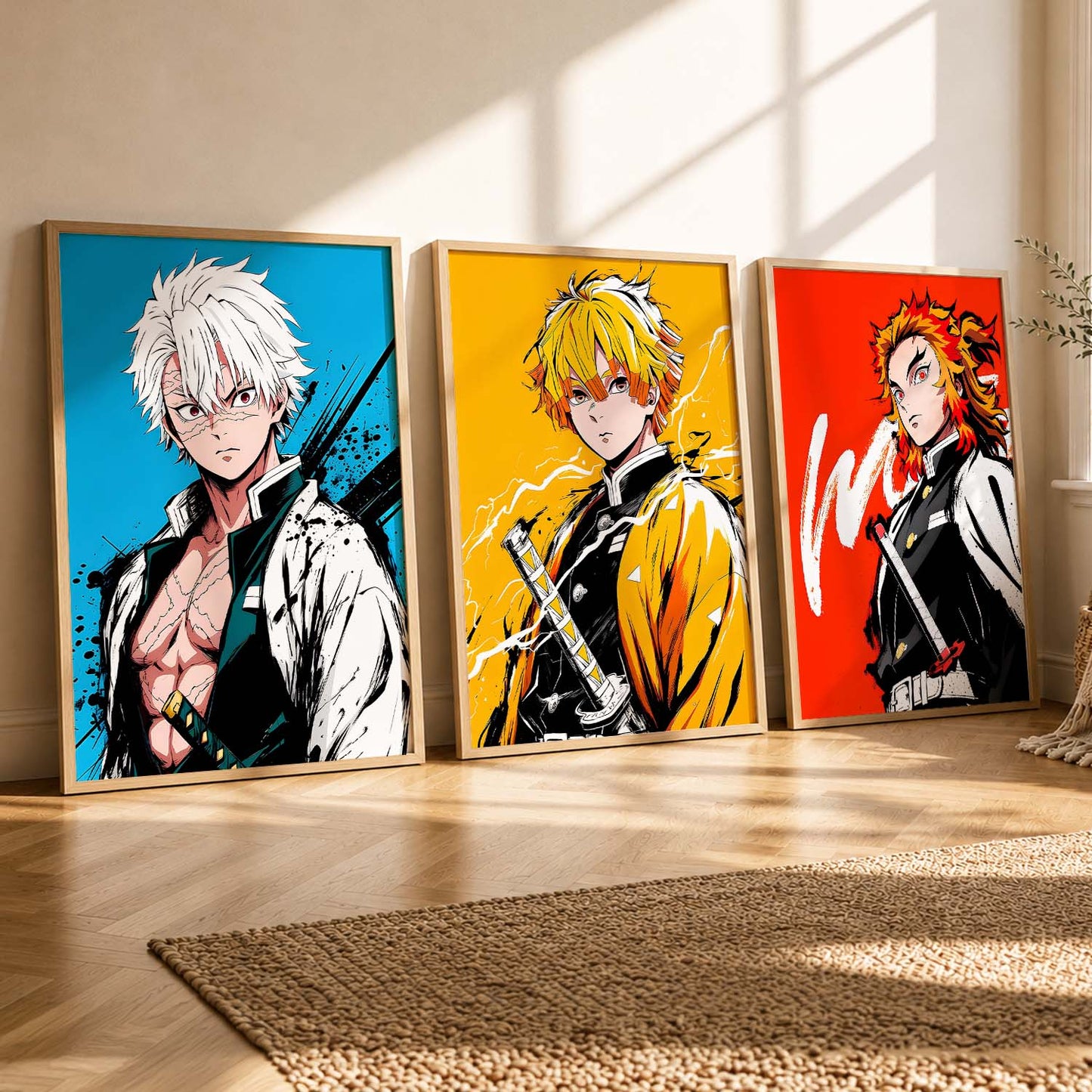 Japanese Anime Wall Art Paintings for Living Room Bedroom