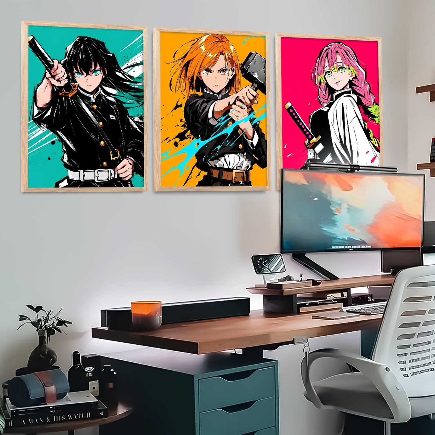 Anime Japanese Wall Art Paintings for Living Room Bedroom