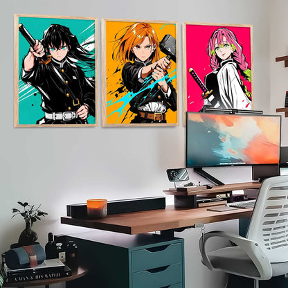 Anime Japanese Wall Art Paintings for Living Room Bedroom