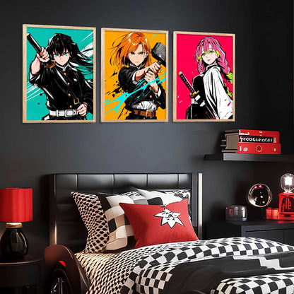 Anime Japanese Wall Art Paintings for Living Room Bedroom