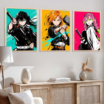 Anime Japanese Wall Art Paintings for Living Room Bedroom