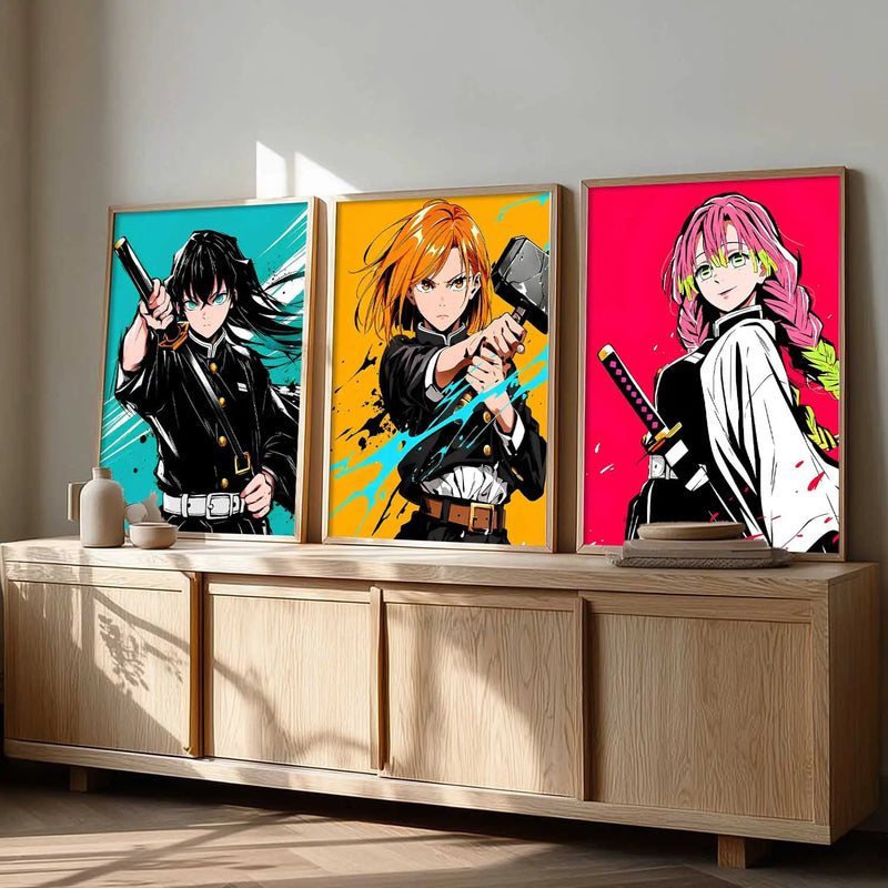 Anime Japanese Wall Art Paintings for Living Room Bedroom