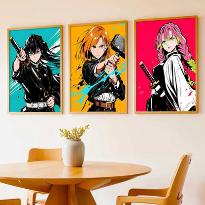 Anime Japanese Wall Art Paintings for Living Room Bedroom