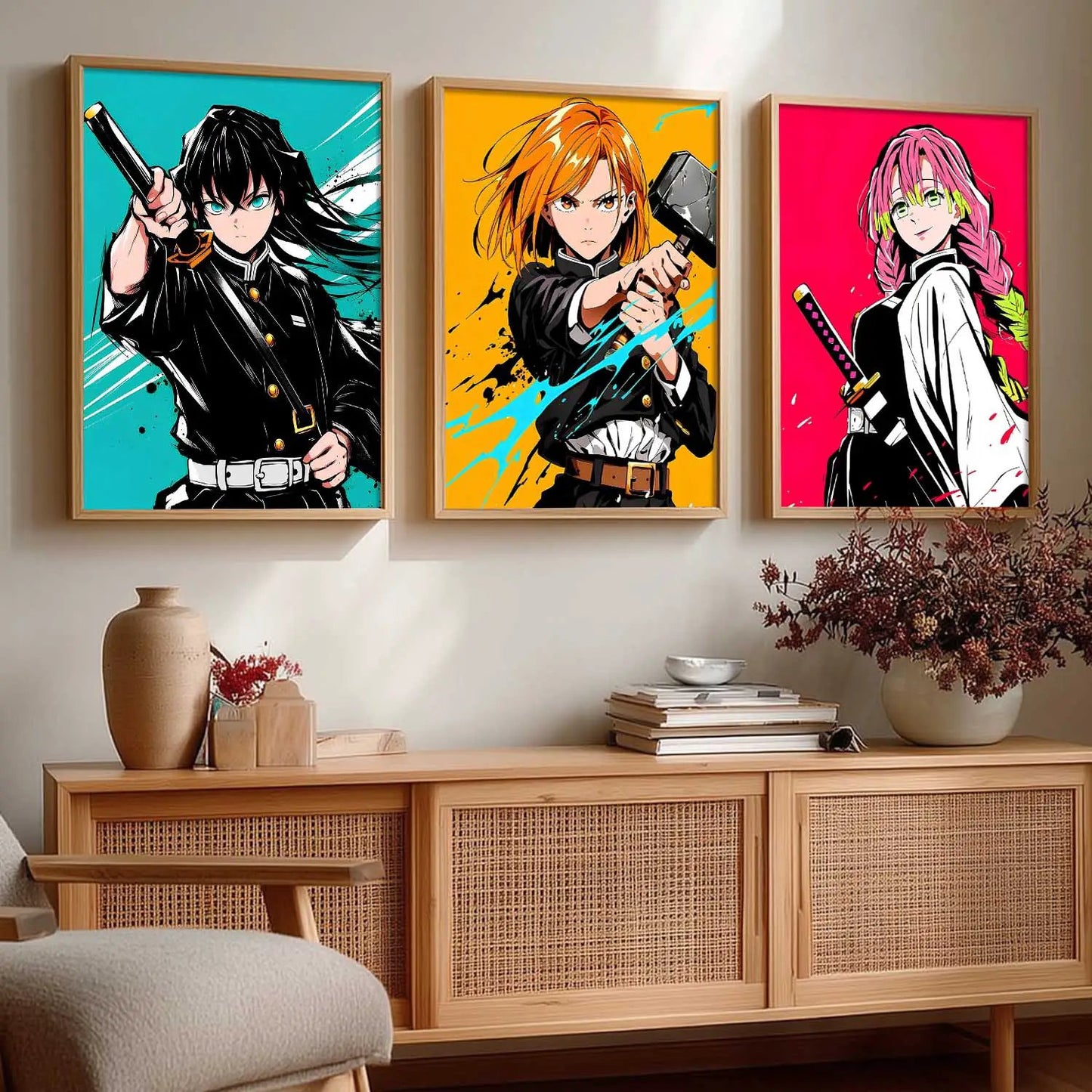 Anime Japanese Wall Art Paintings for Living Room Bedroom