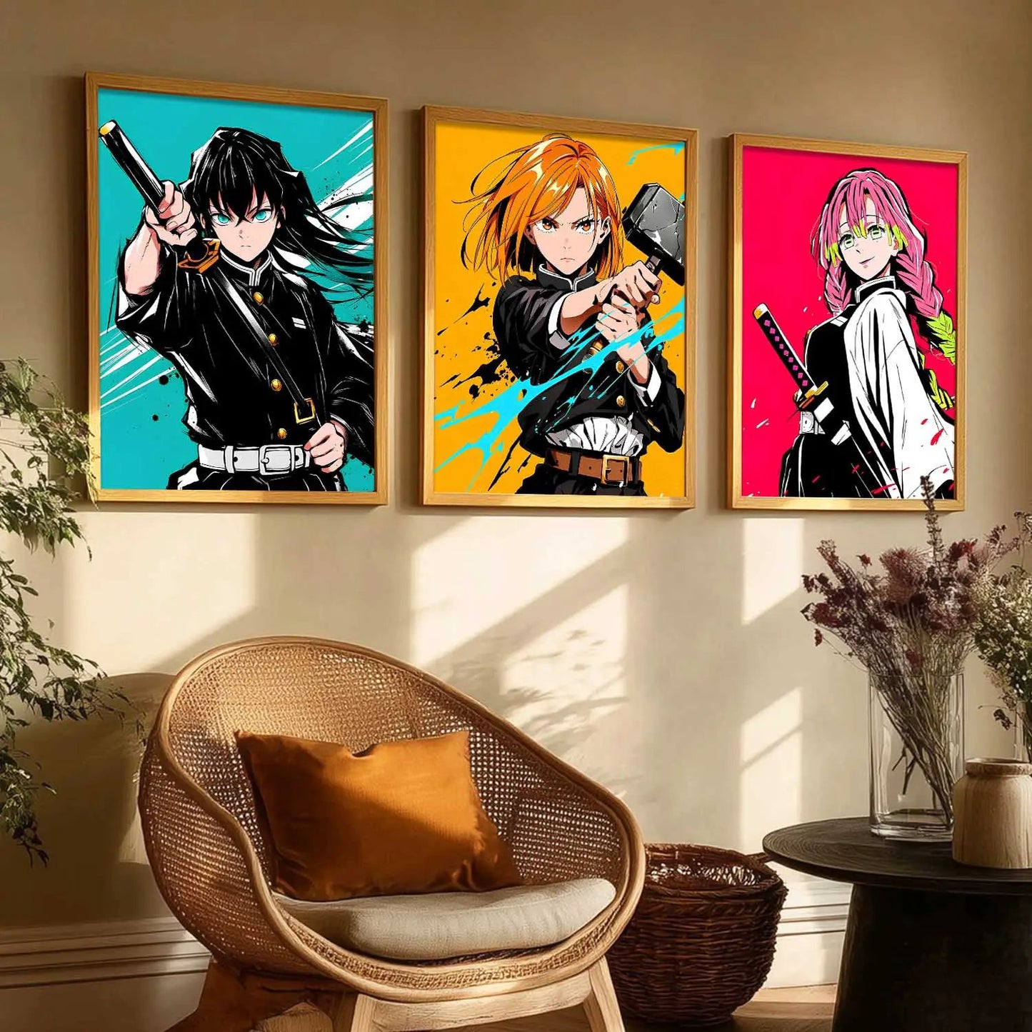 Anime Japanese Wall Art Paintings for Living Room Bedroom