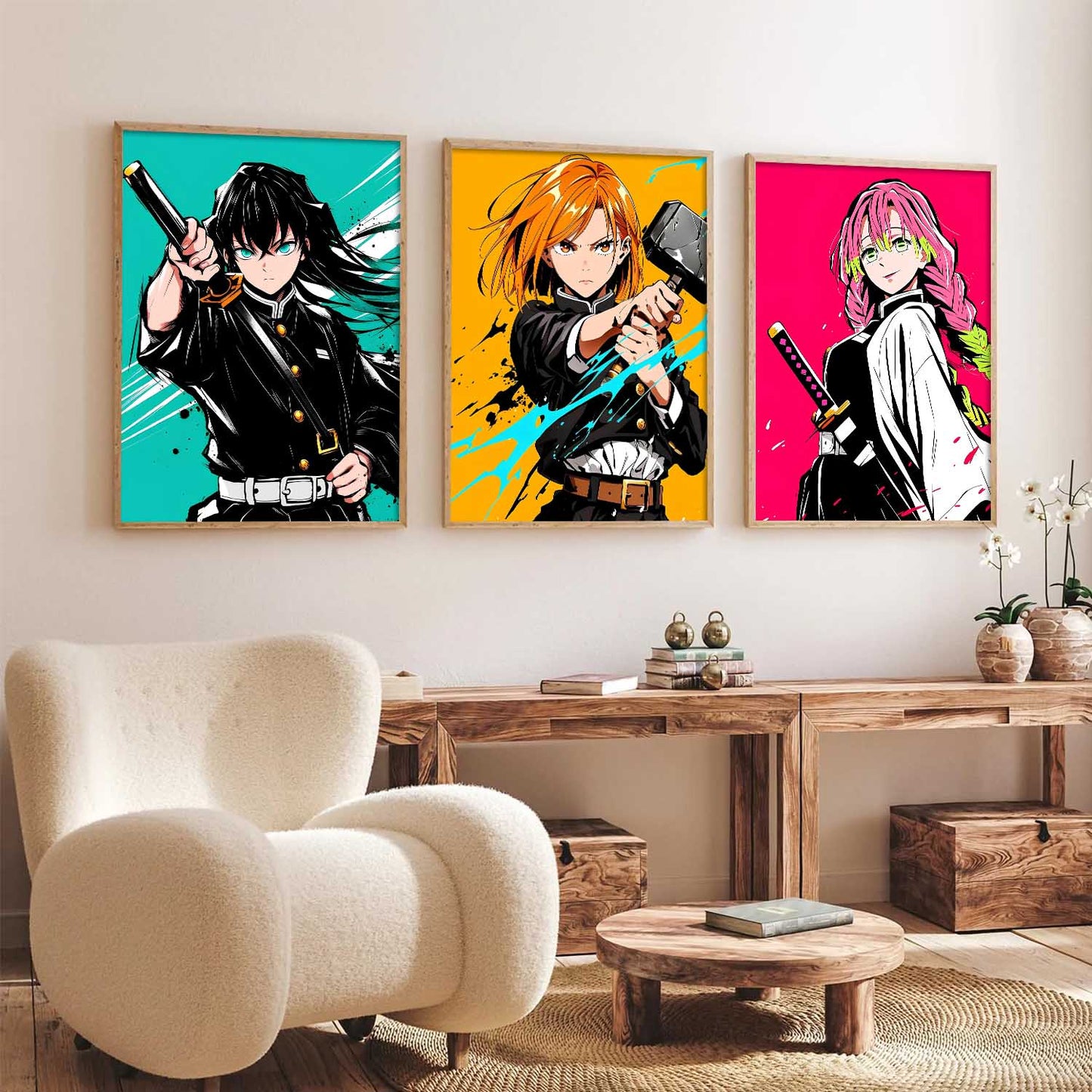Anime Japanese Wall Art Paintings for Living Room Bedroom