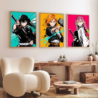 Anime Japanese Wall Art Paintings for Living Room Bedroom