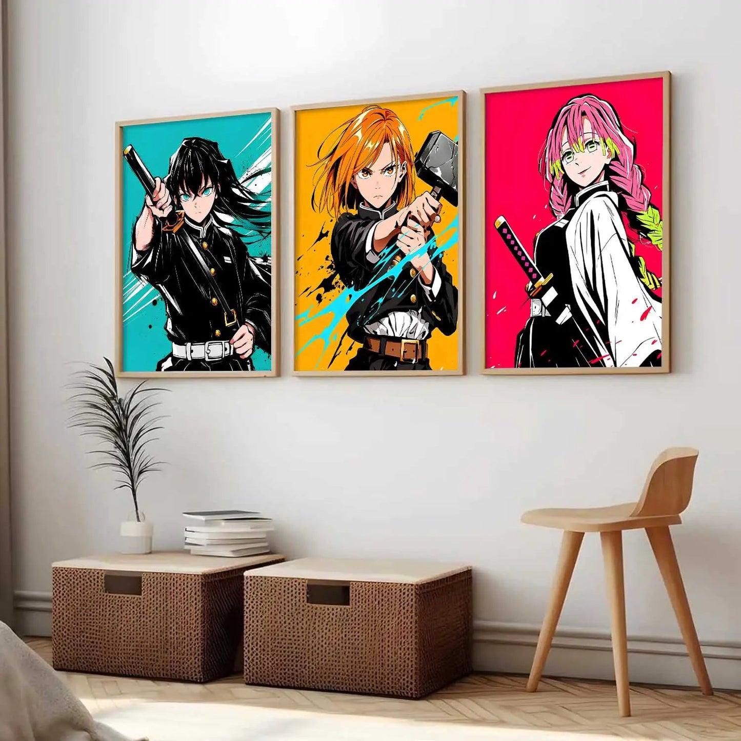 Anime Japanese Wall Art Paintings for Living Room Bedroom