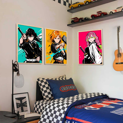 Anime Japanese Wall Art Paintings for Living Room Bedroom