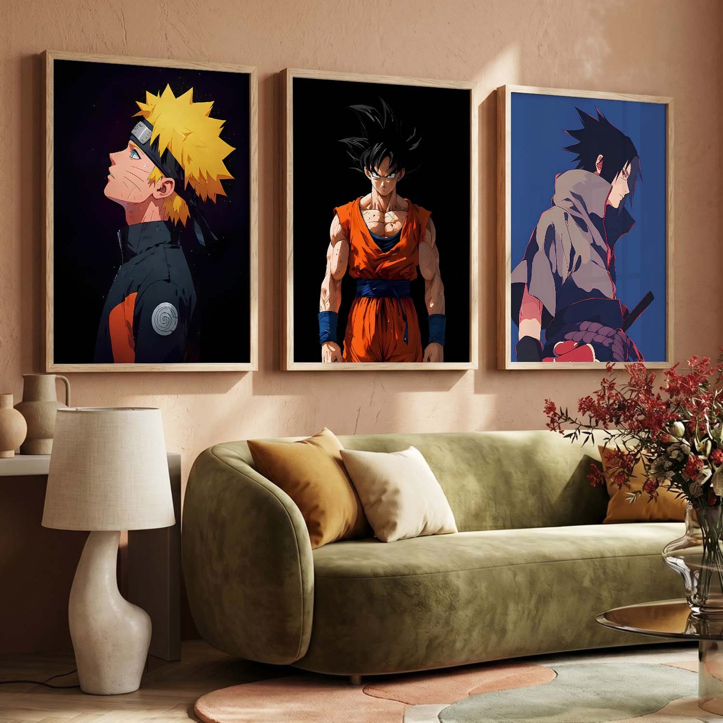 Japanese Aesthetic Anime Wall Art Paintings for Living Room Bedroom