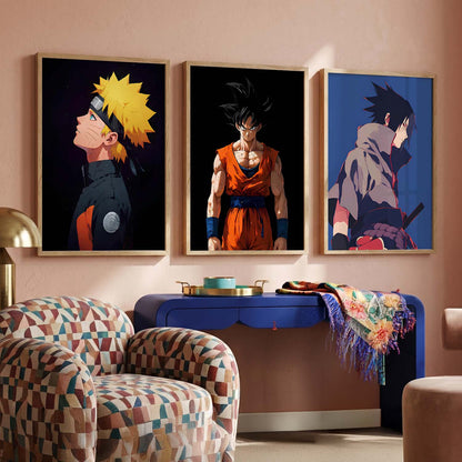 Japanese Aesthetic Anime Wall Art Paintings for Living Room Bedroom