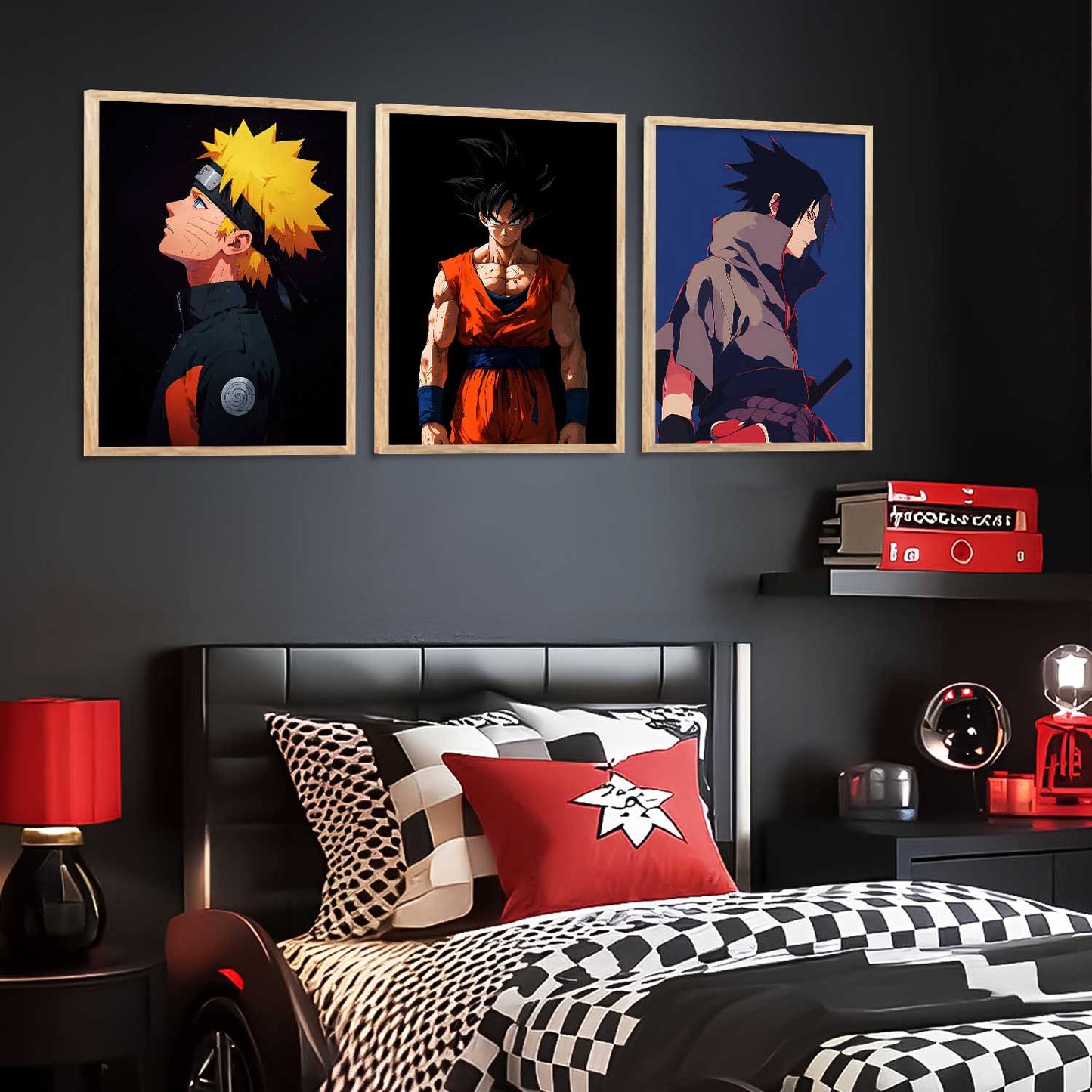 Japanese Aesthetic Anime Wall Art Paintings for Living Room Bedroom