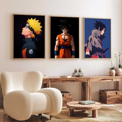 Japanese Aesthetic Anime Wall Art Paintings for Living Room Bedroom