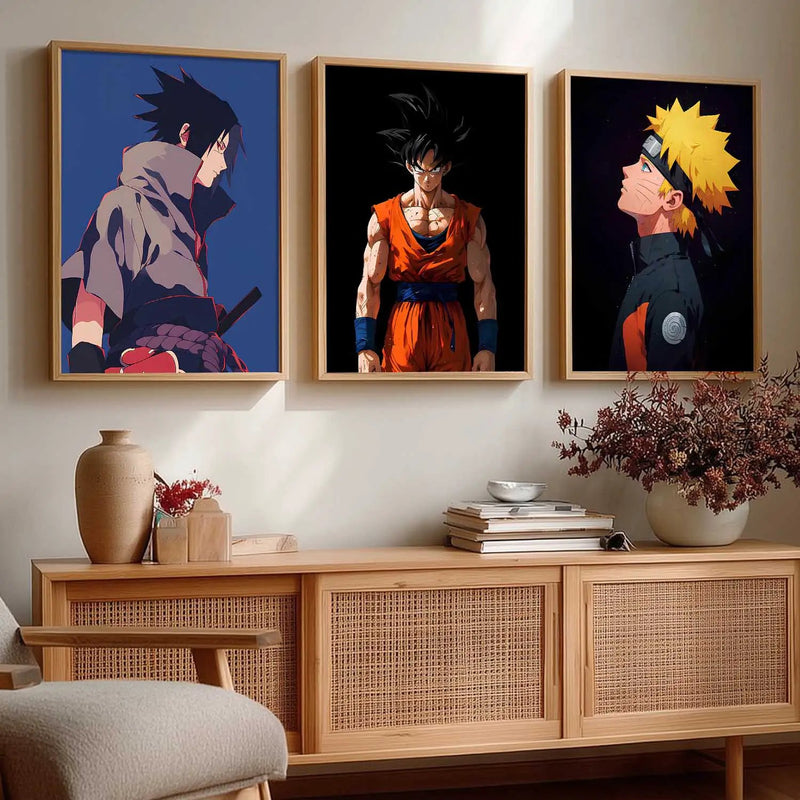 Japanese Aesthetic Anime Wall Art Paintings for Living Room Bedroom