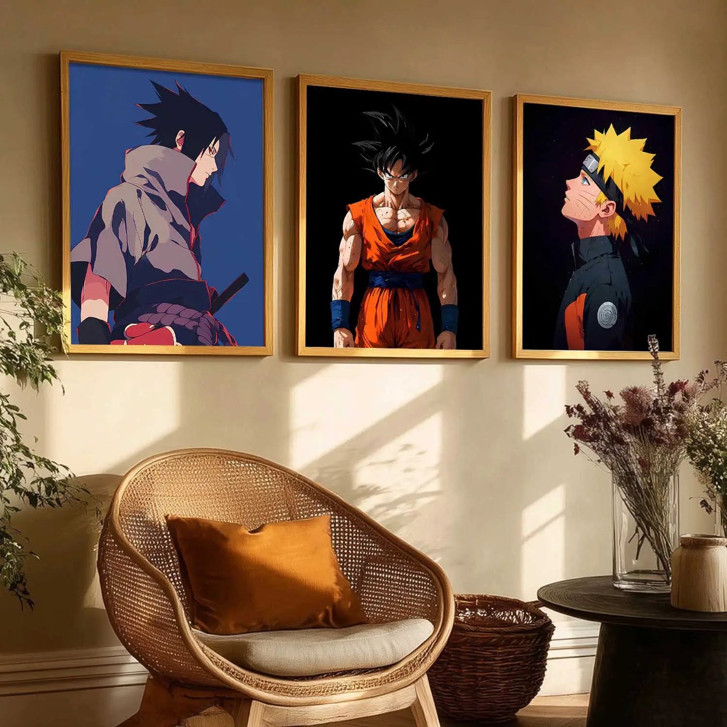 Japanese Aesthetic Anime Wall Art Paintings for Living Room Bedroom
