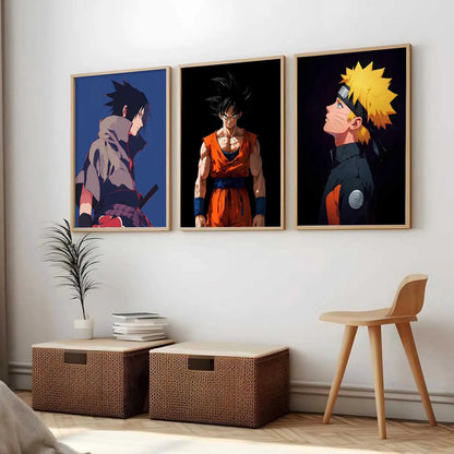 Japanese Aesthetic Anime Wall Art Paintings for Living Room Bedroom