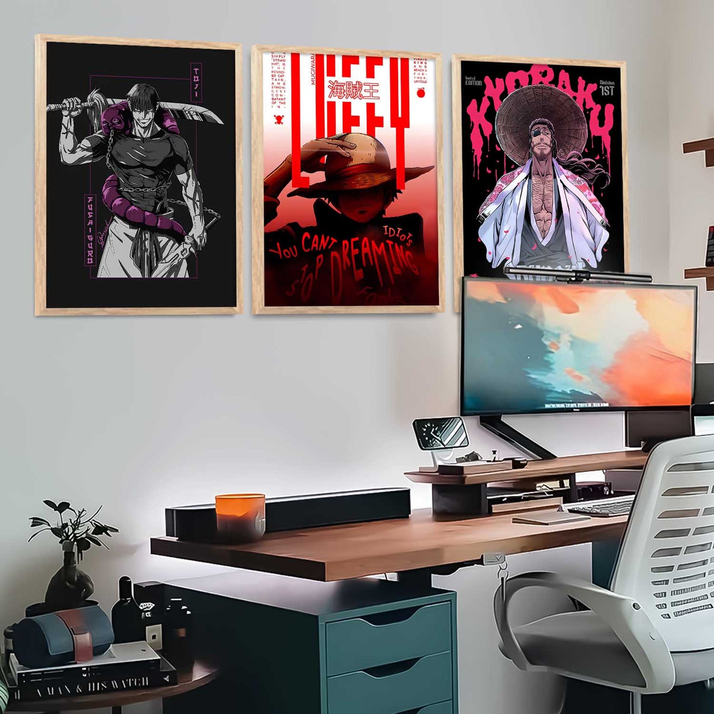 Japanese  Anime Wall Art Paintings for Living Room Bedroom