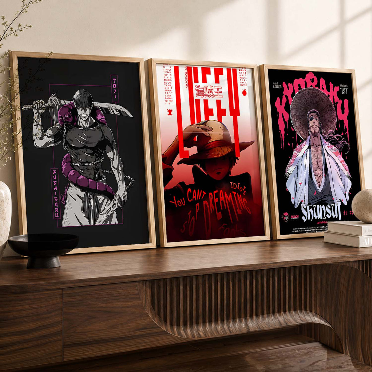 Japanese  Anime Wall Art Paintings for Living Room Bedroom