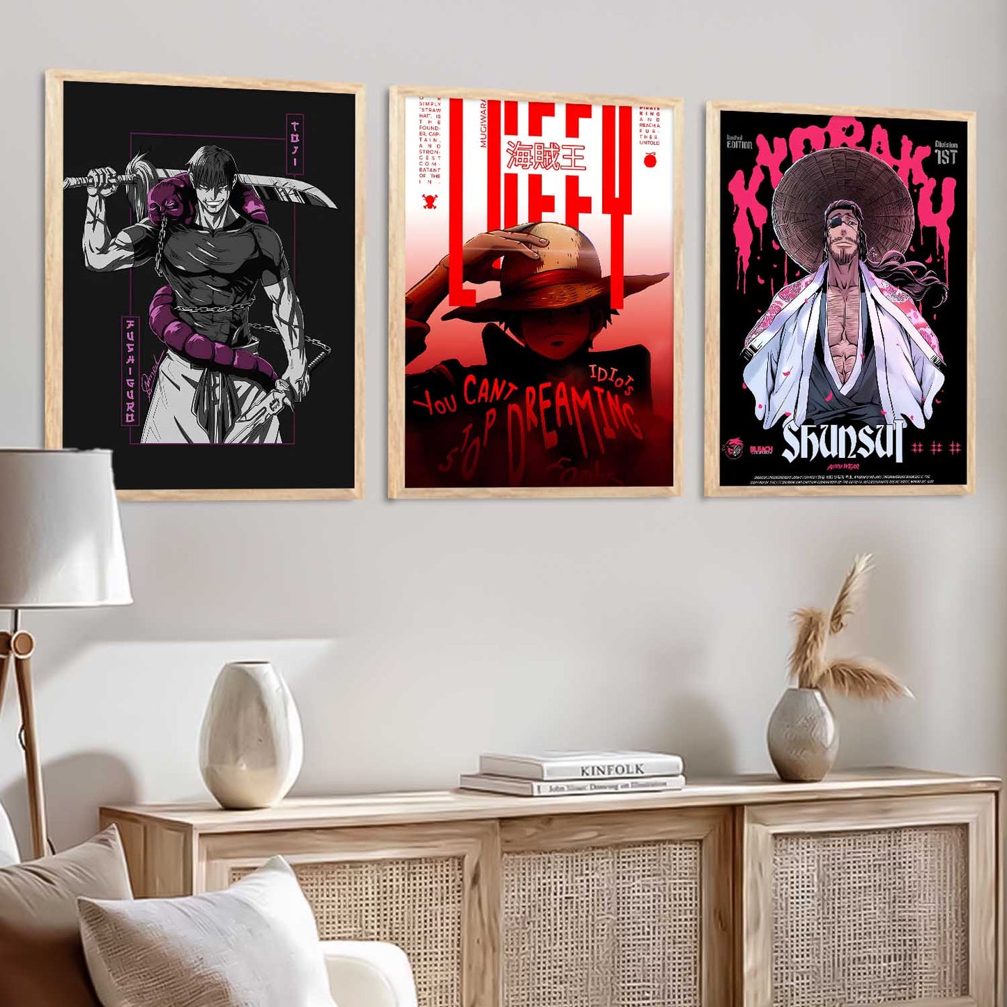 Japanese  Anime Wall Art Paintings for Living Room Bedroom