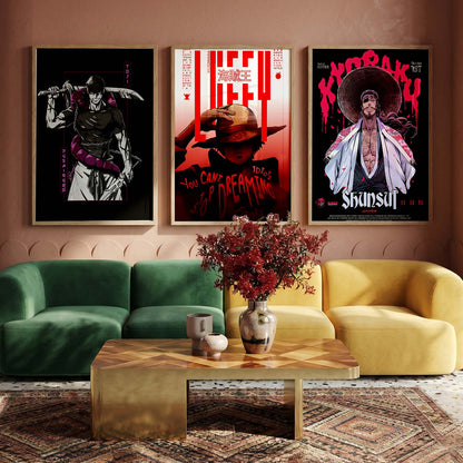 Japanese  Anime Wall Art Paintings for Living Room Bedroom