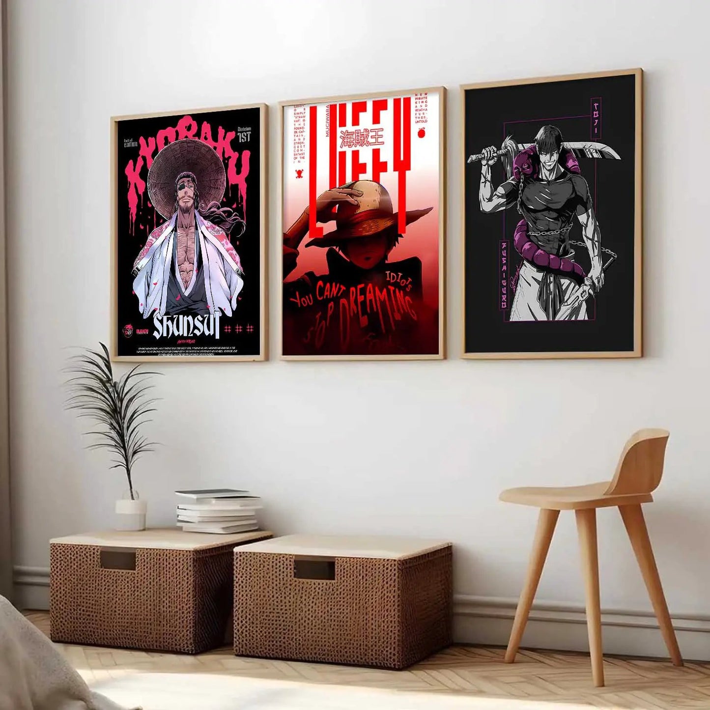Japanese  Anime Wall Art Paintings for Living Room Bedroom