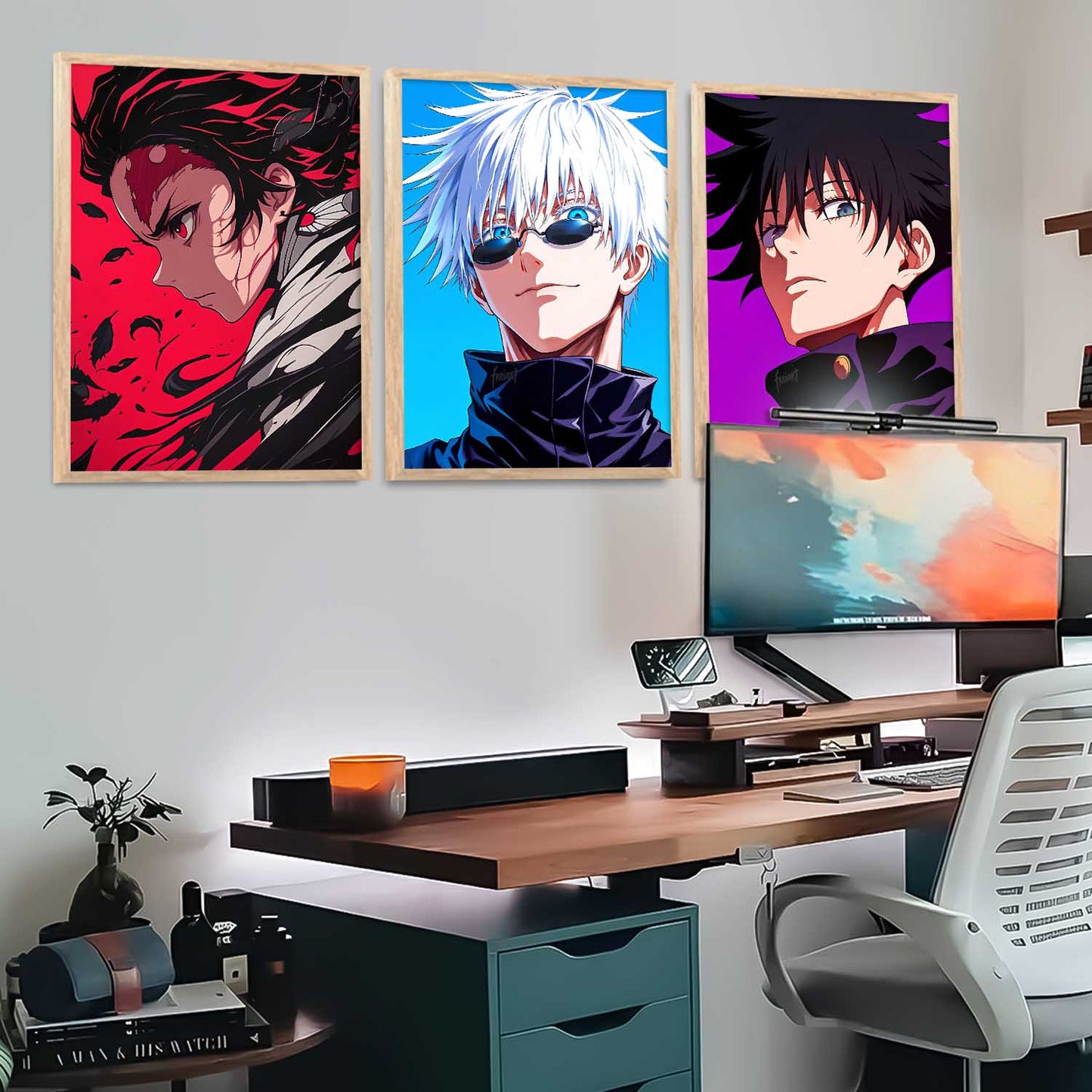 Japanese  Anime Wall Art Paintings for Living Room Bedroom