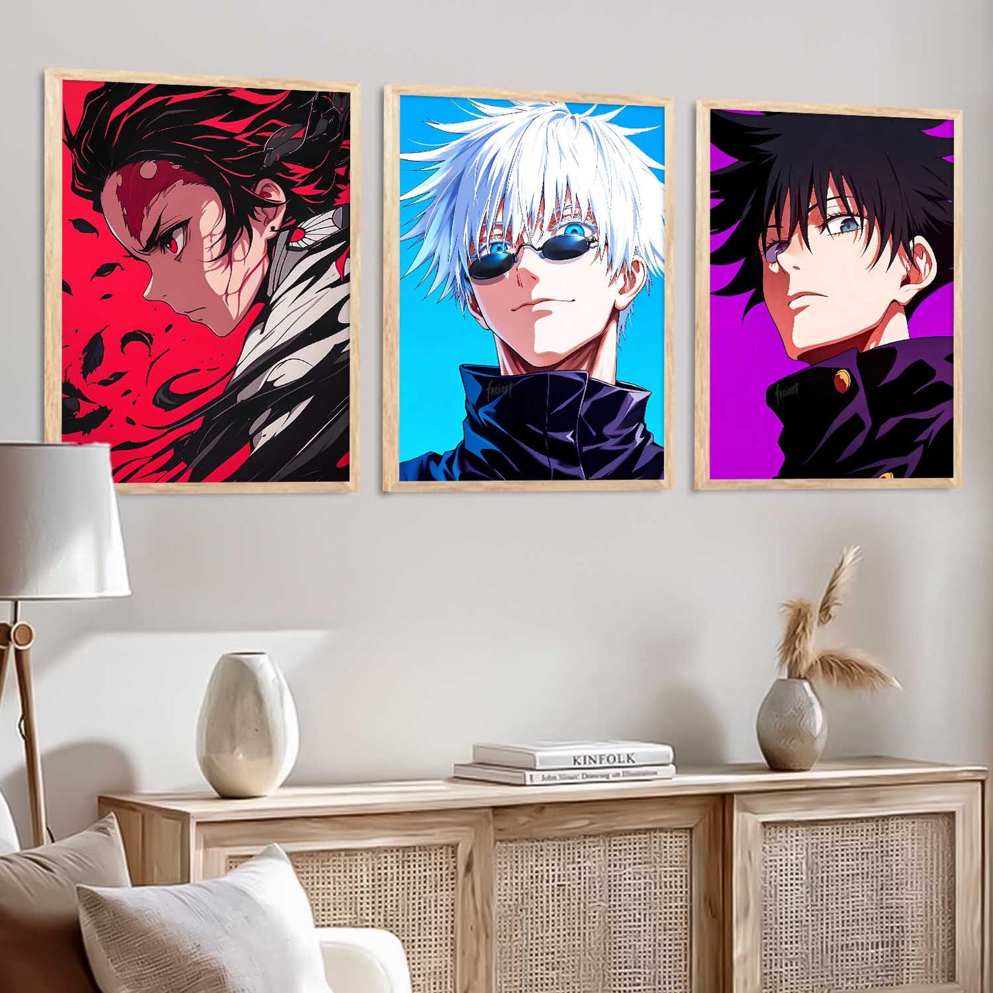Japanese  Anime Wall Art Paintings for Living Room Bedroom