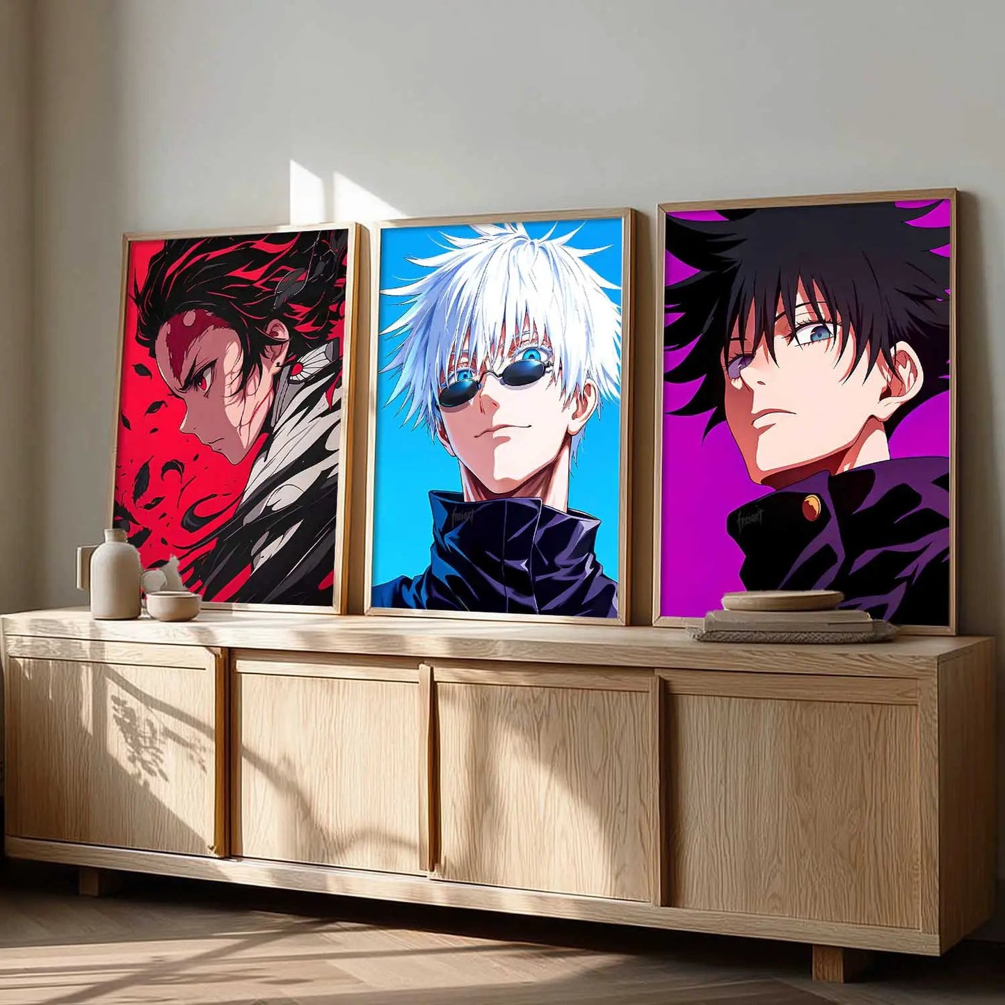 Japanese  Anime Wall Art Paintings for Living Room Bedroom